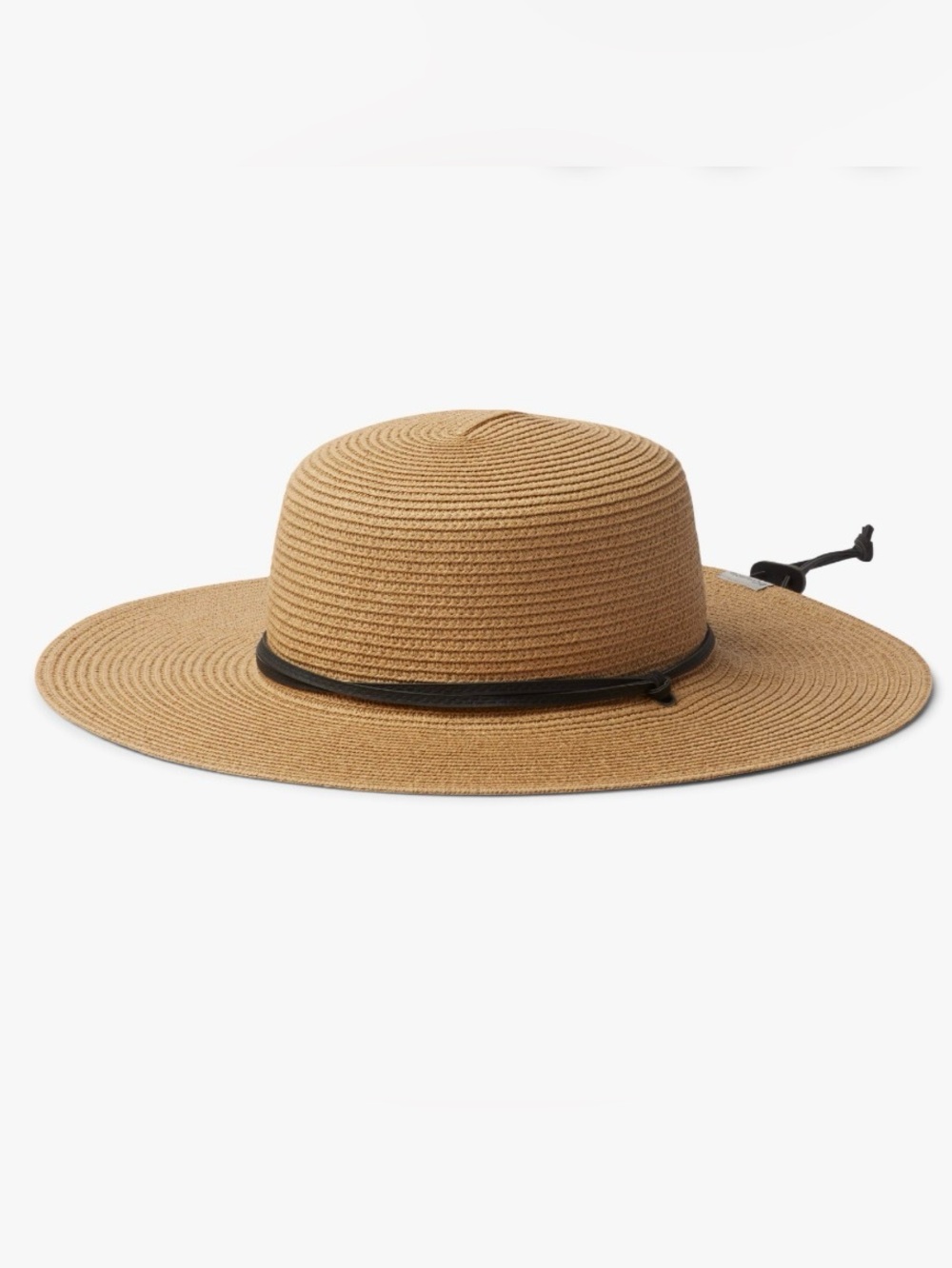 Columbia Global Adventure Packable Wide-Brim Straw Sun Hat in Tan- NWOT